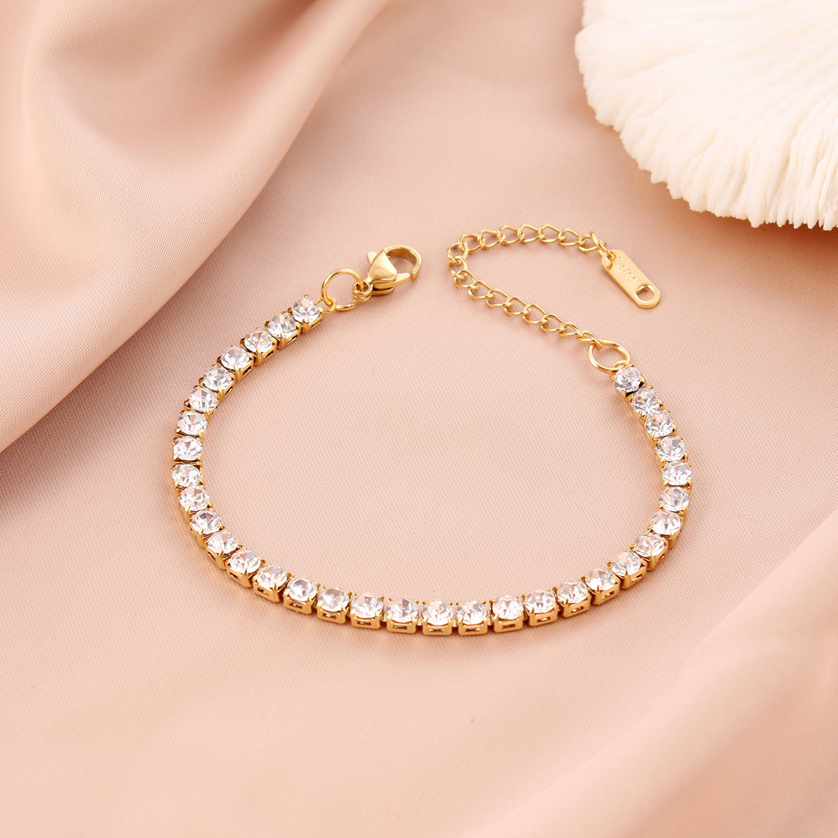 Radiant Crystal Tennis Bracelet
