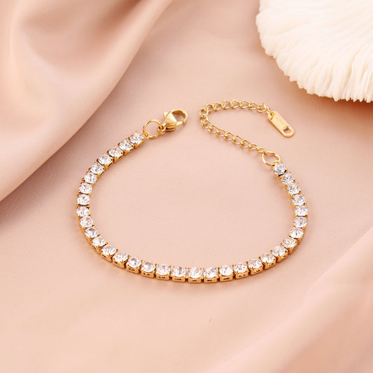 Radiant Crystal Tennis Bracelet