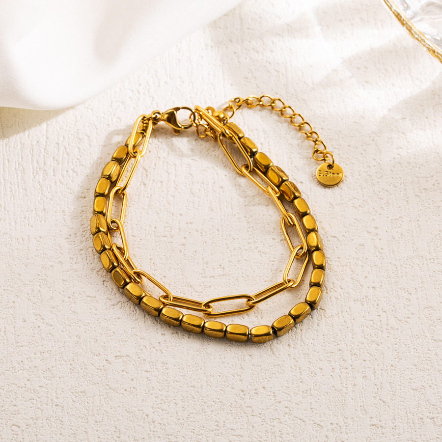 Duo-Chain Beaded Bracelet