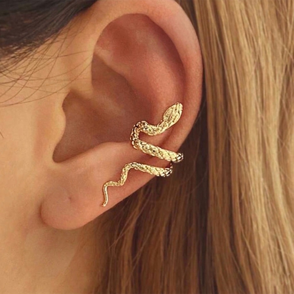 Textured Wrap-Around Snake Ear Cuffs